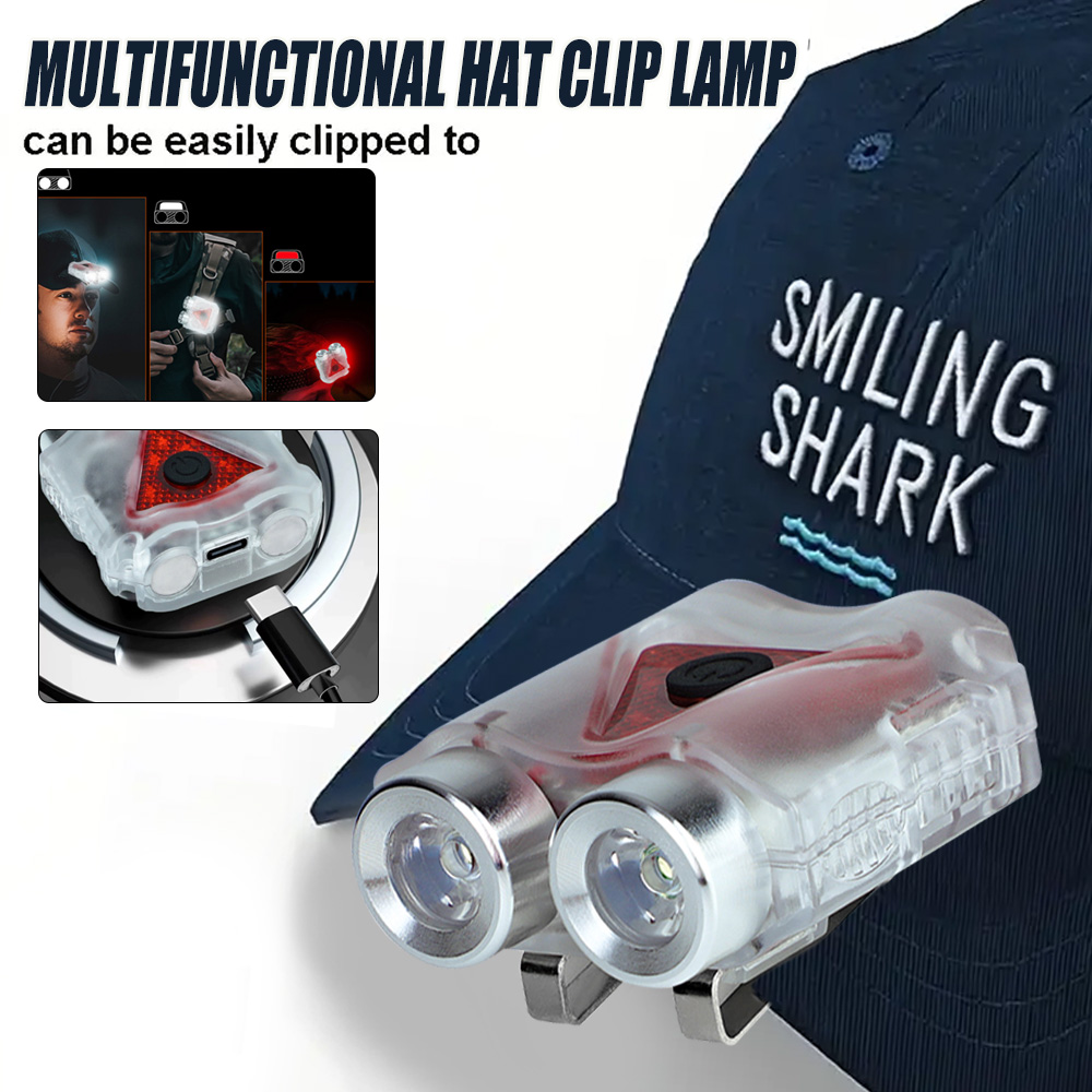 Outdoor Camping Glamping - Rechargeable Hands-Free Led Headlamp,Waterproof Keychain Magnet