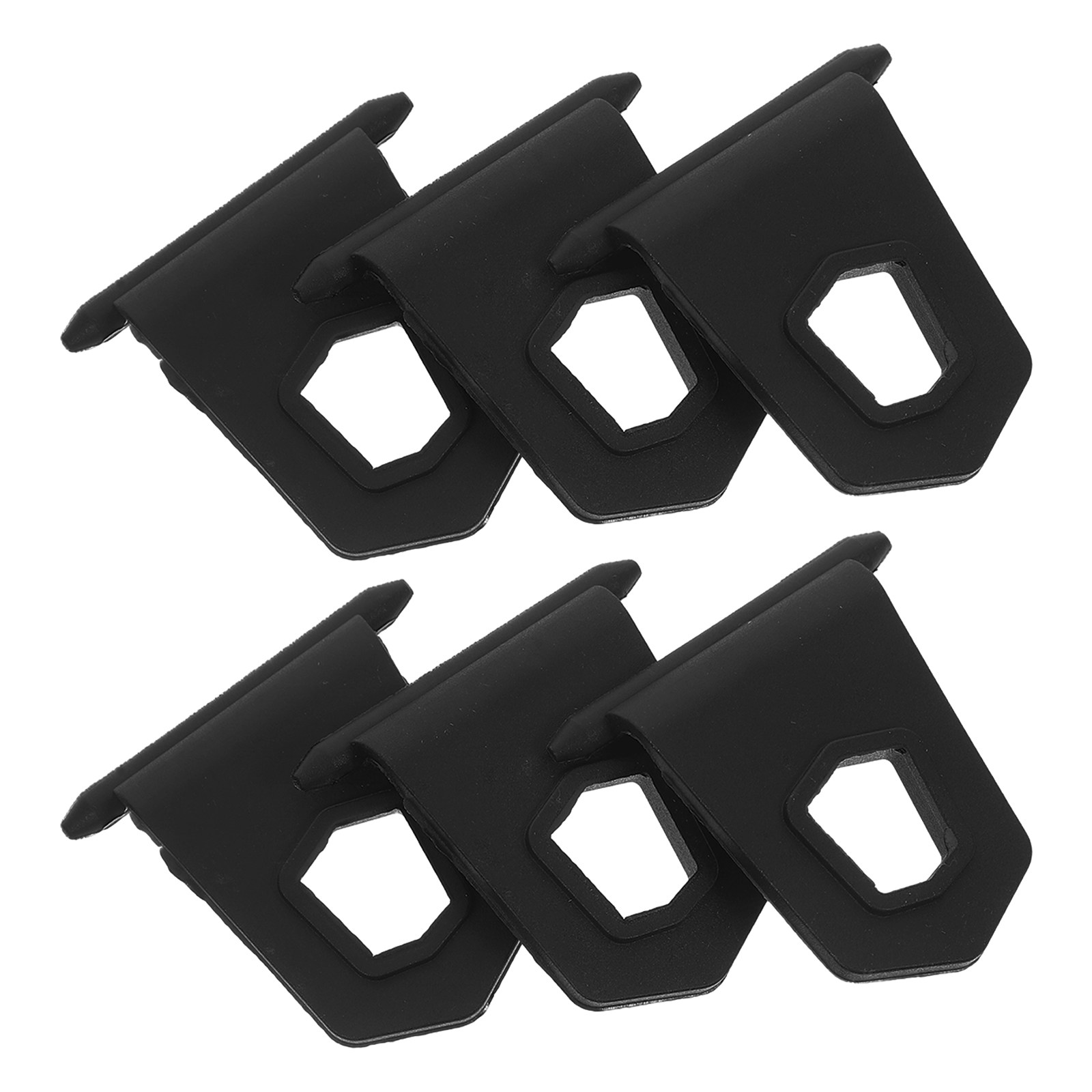 Outdoor Camping Umbrella - 6Pcs Rv Awning Hooks Rubber Clips