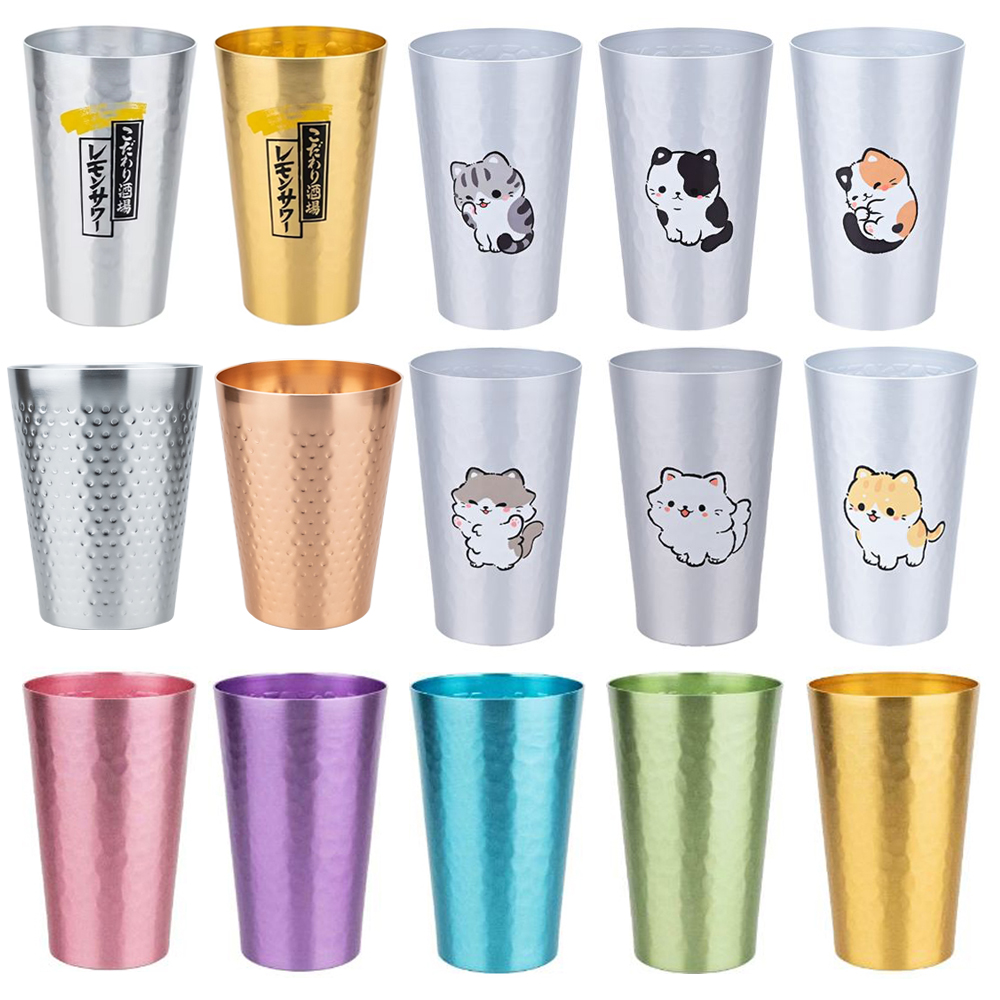 Japanese Outdoor Camping - Japanese Style Aluminum Beer Mugs Set