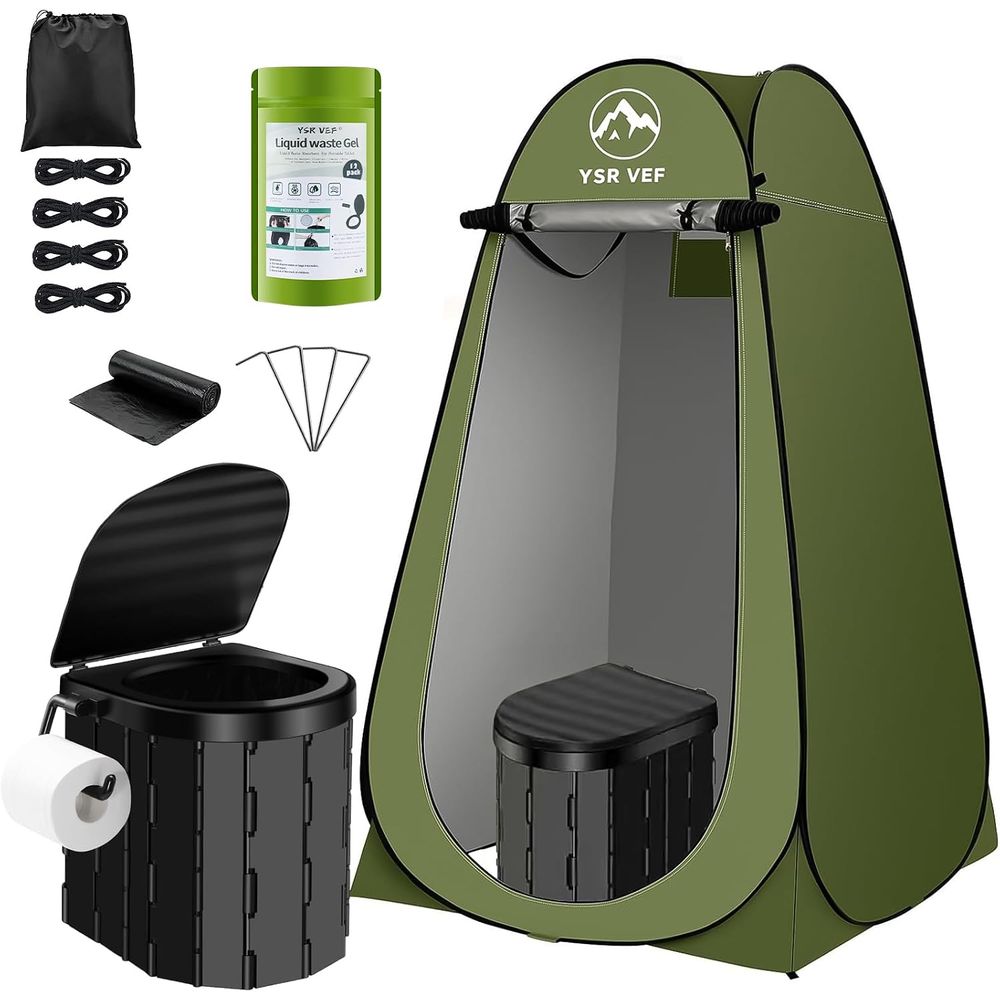 Camping Tent - Portable Toilet Kit, Camping Toilet with