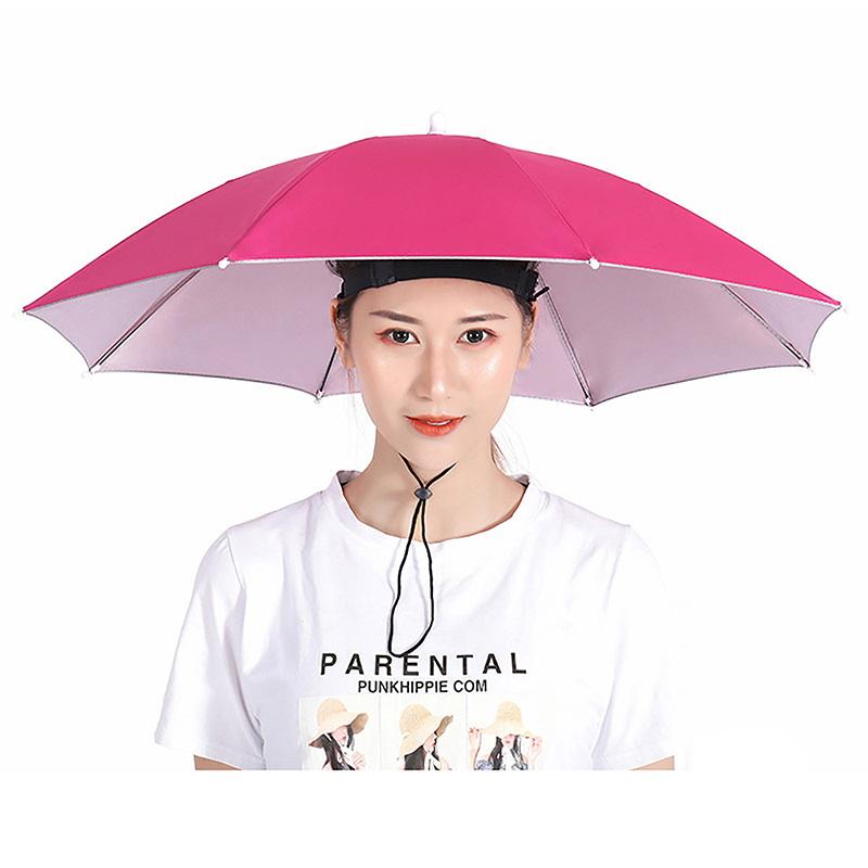 Outdoor Camping Umbrella - Portable Fishing Umbrella Hat Anti-Rain &