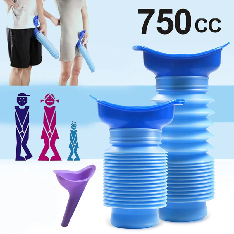 Outdoor Camping Urinal - 750ML Portable Standing Piss Toilet Urinal