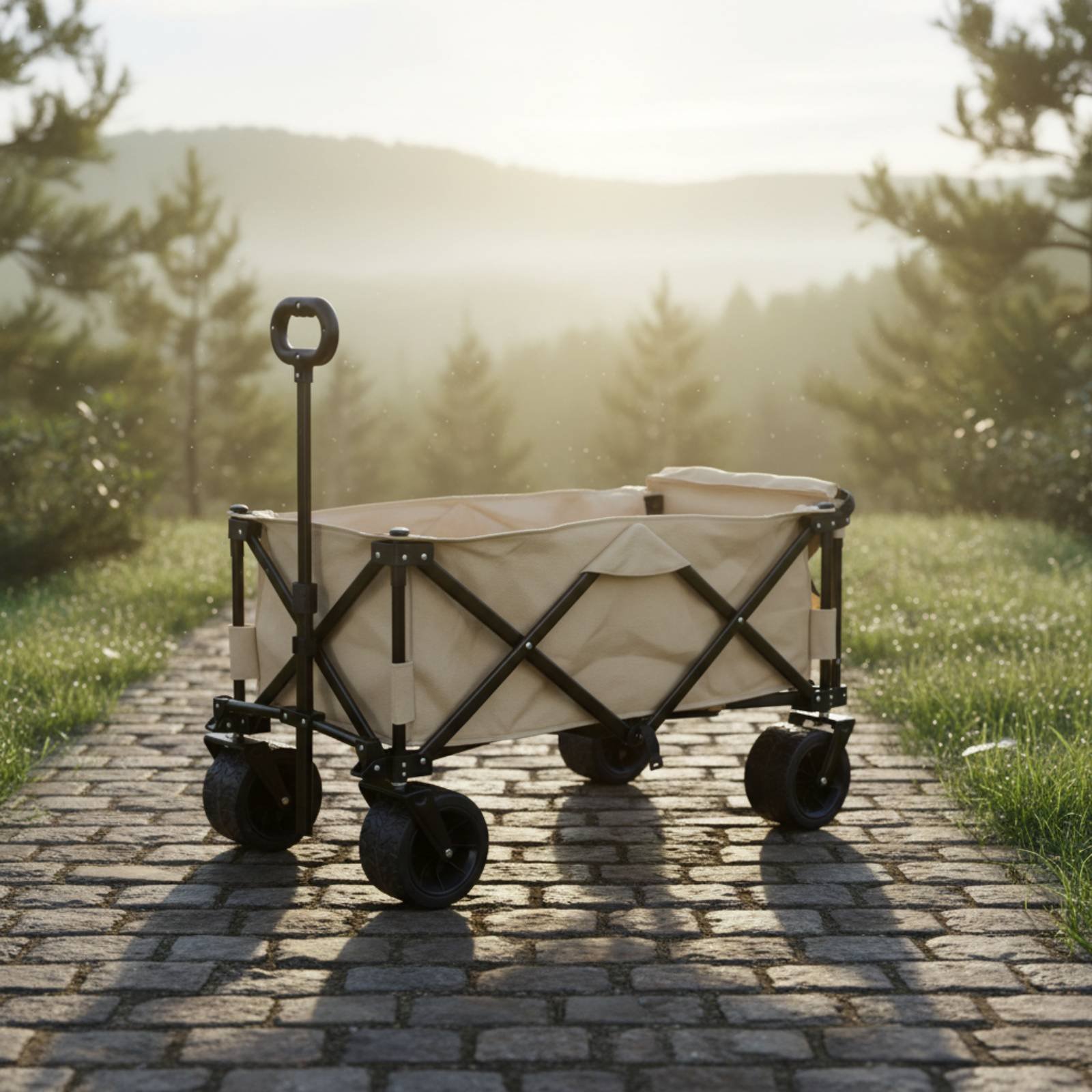 Outdoor Camping Vehicle Wagon - Wagon Table Vehicle Portable Camping Wagon