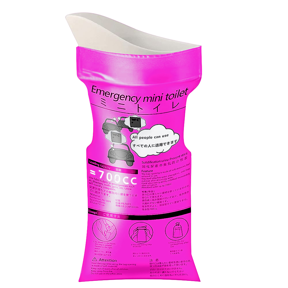 Outdoor Camping Urinal - 700ml Urinal Toilet Bag Unisex Disposable