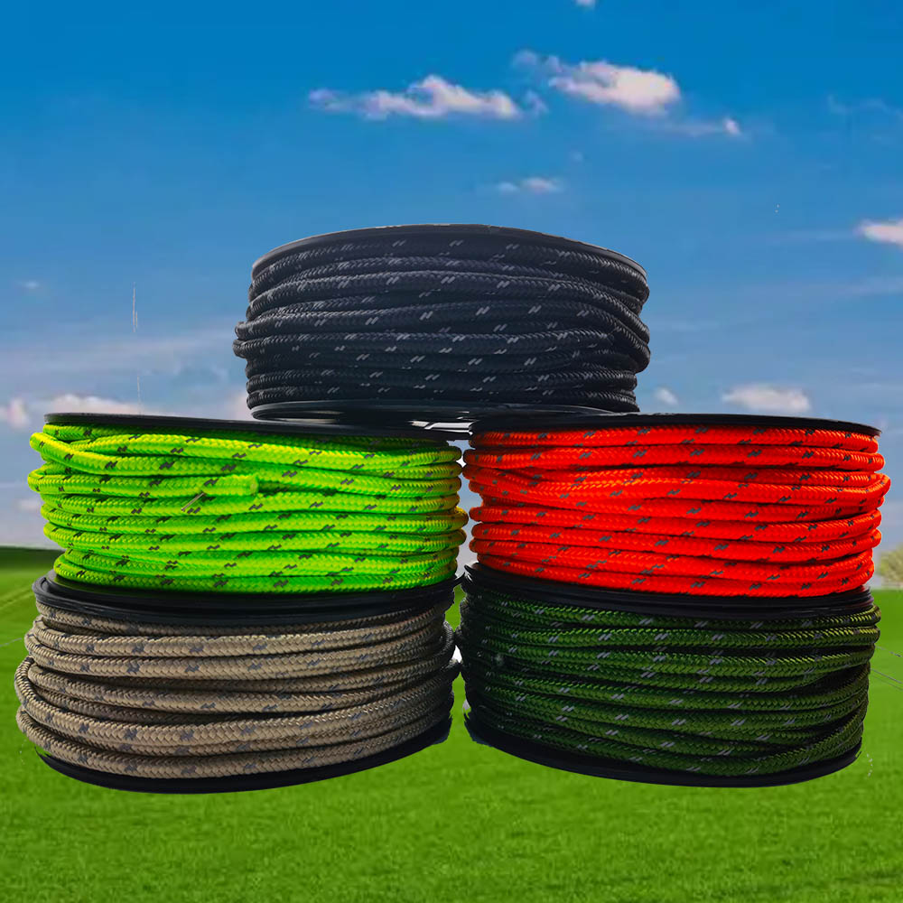Outdoor Camping Umbrella - 30M Reflective Paracord 6mm Parachute Cord