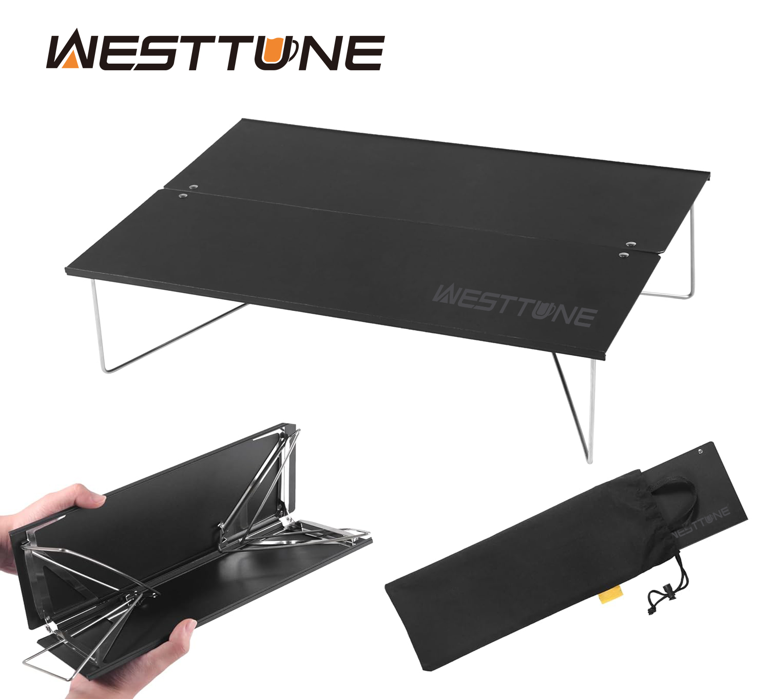 Outdoor Camping House - WESTTUNE Compact Mini Camping Table Portable