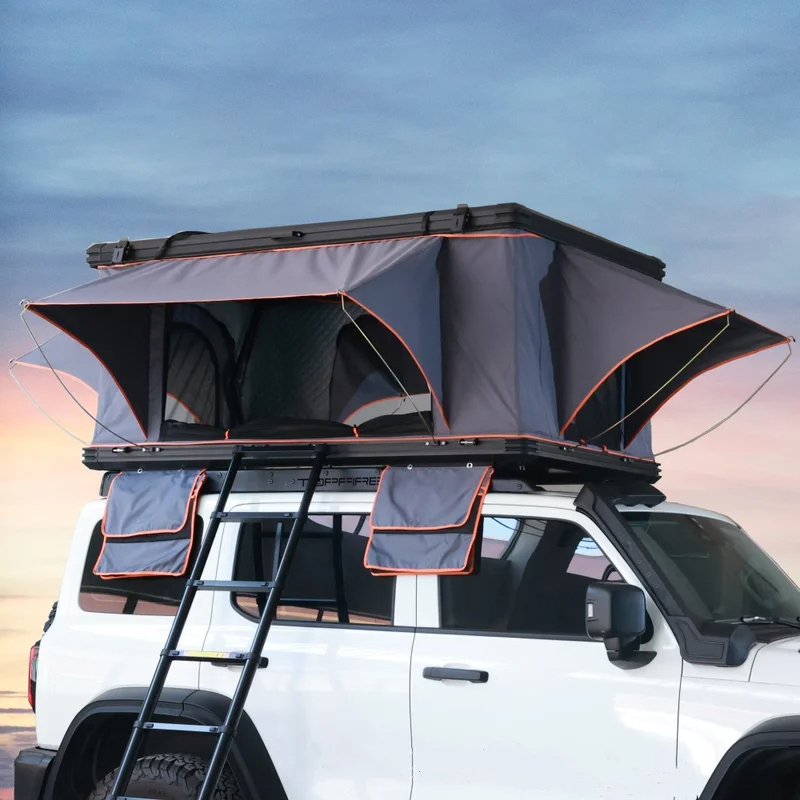 Outdoor Camping House - Aluminum 4 Person Rooftop Tent Hard