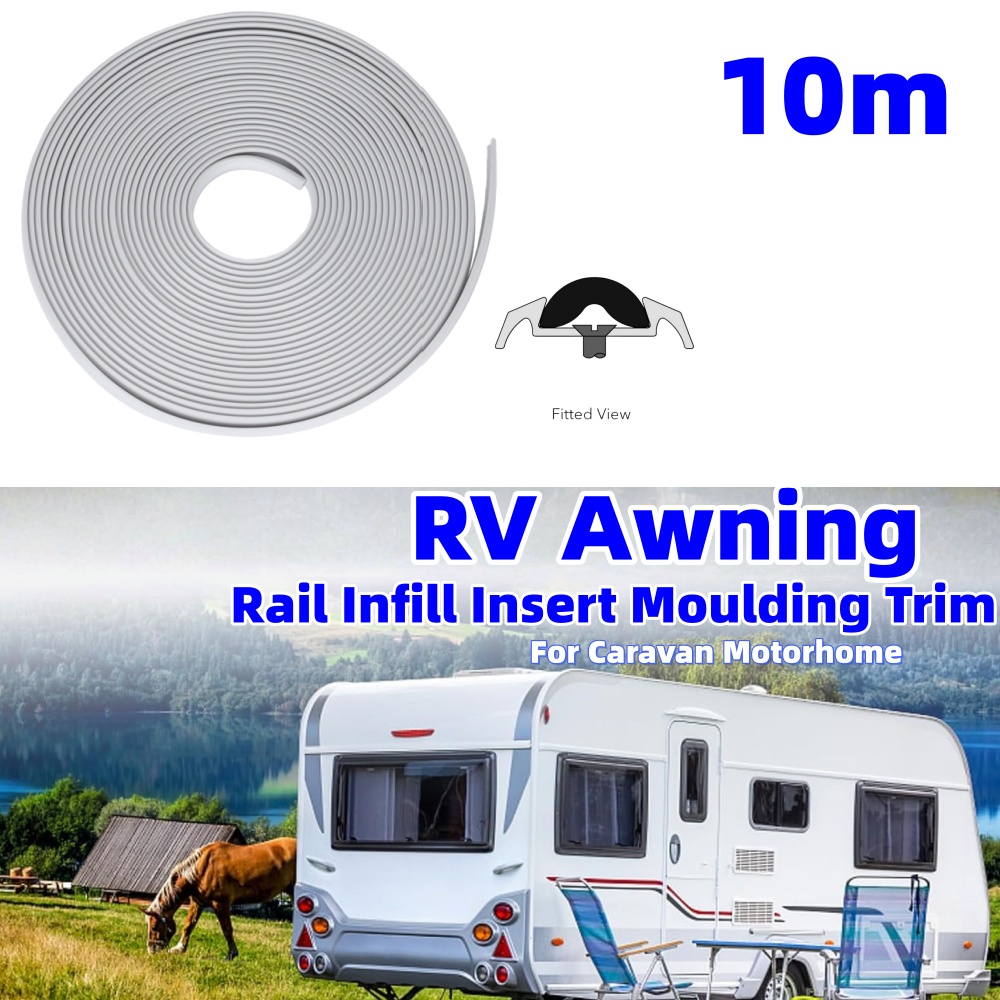 Outdoor Camping House - 10m RV Awning Rail Infill Insert