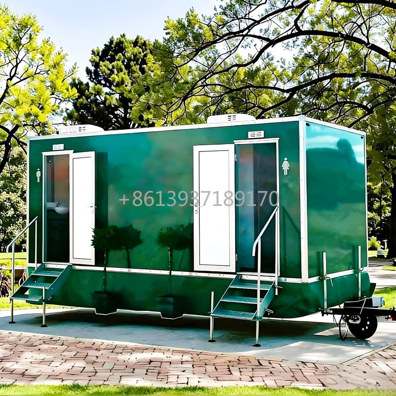 Mobile Toilet Trailer with Bas - Outdoor Camping Toilet review and price