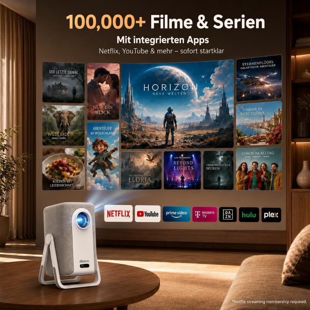 4K Ultra Short Throw Projector - Outdoor Camping Movies review and price