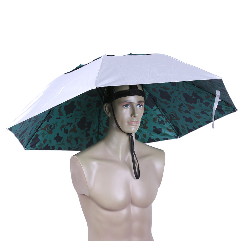 Foldable Head Umbrella Hat Rai - Outdoor Camping Umbrella review and price