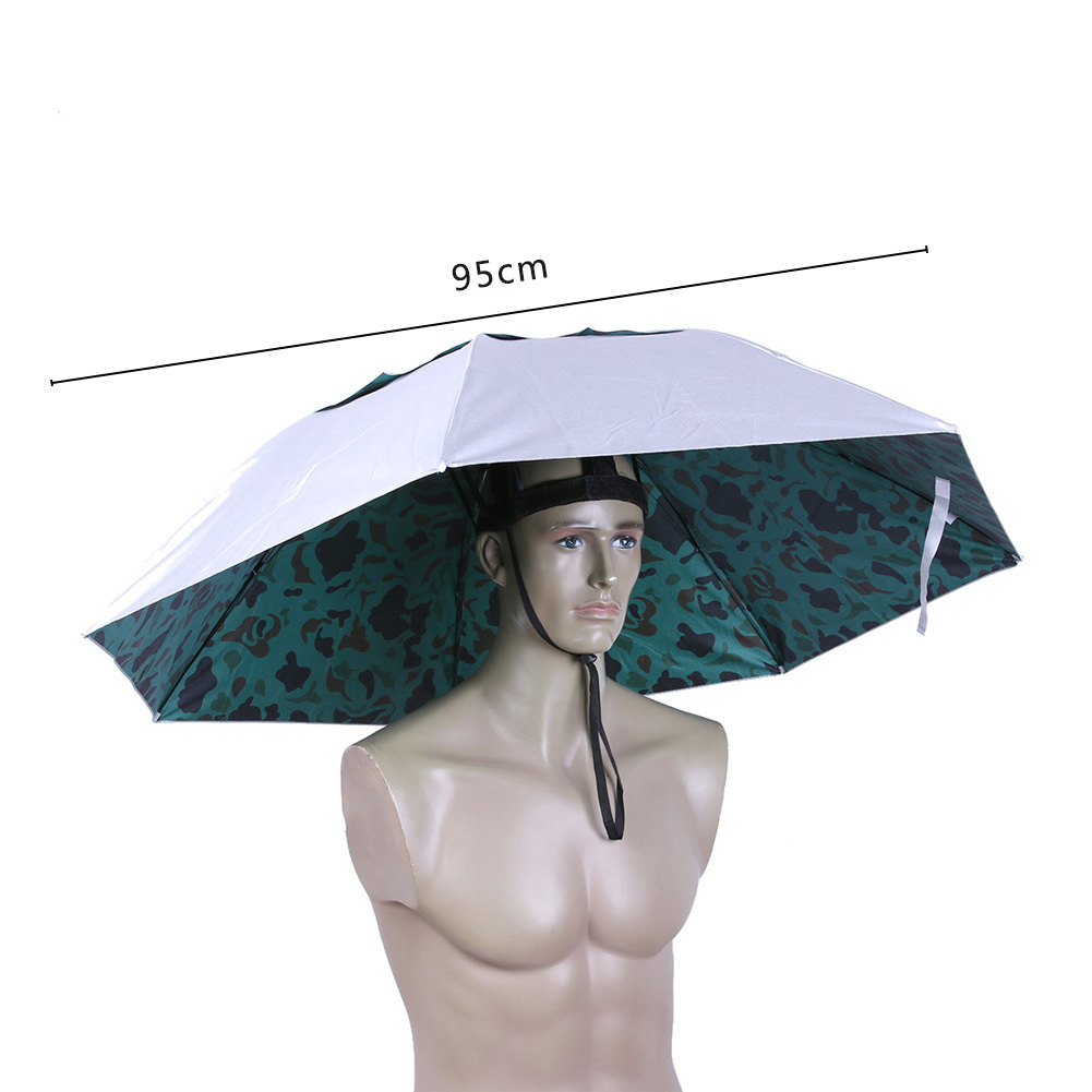 Foldable Head Umbrella Hat Rai - Outdoor Camping Umbrella review and price
