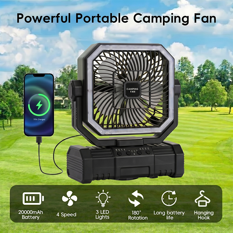 20000mAh Camping Ceiling Fan R - Outdoor Camping House review and price