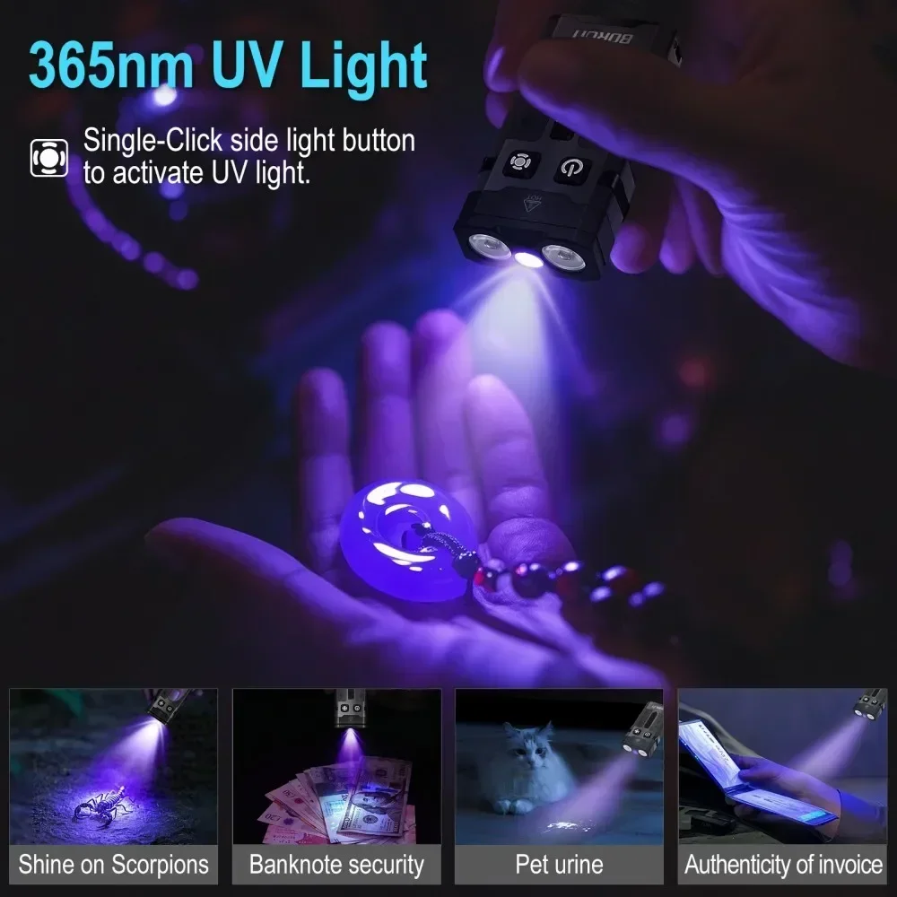 BORUiT EV20 1100LM EDC UV Keyc - Outdoor Camping Glamping review and price