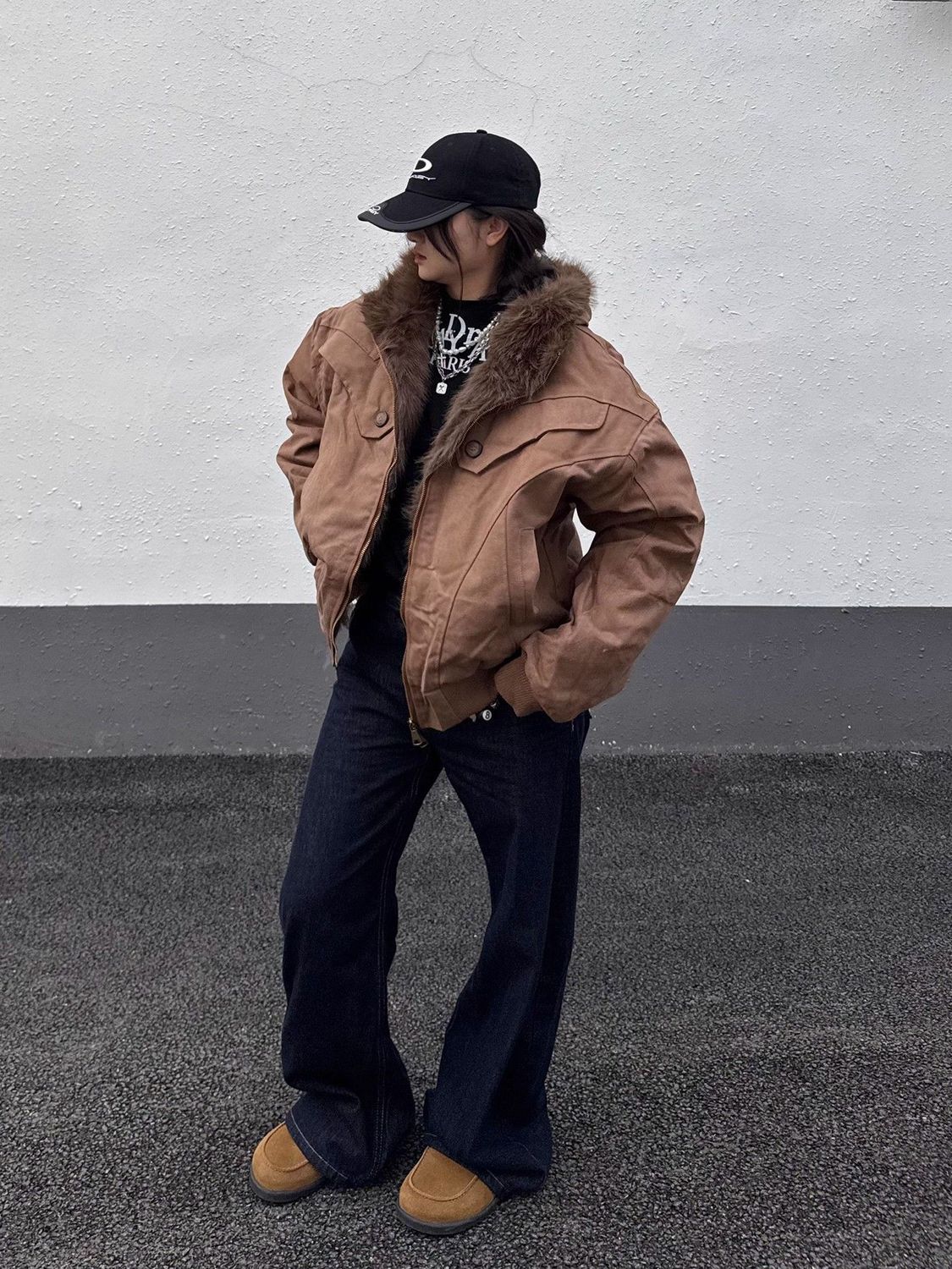 Fur Collar Jacket Y2K Male Men - Best Outdoor Camping Jacket review and price