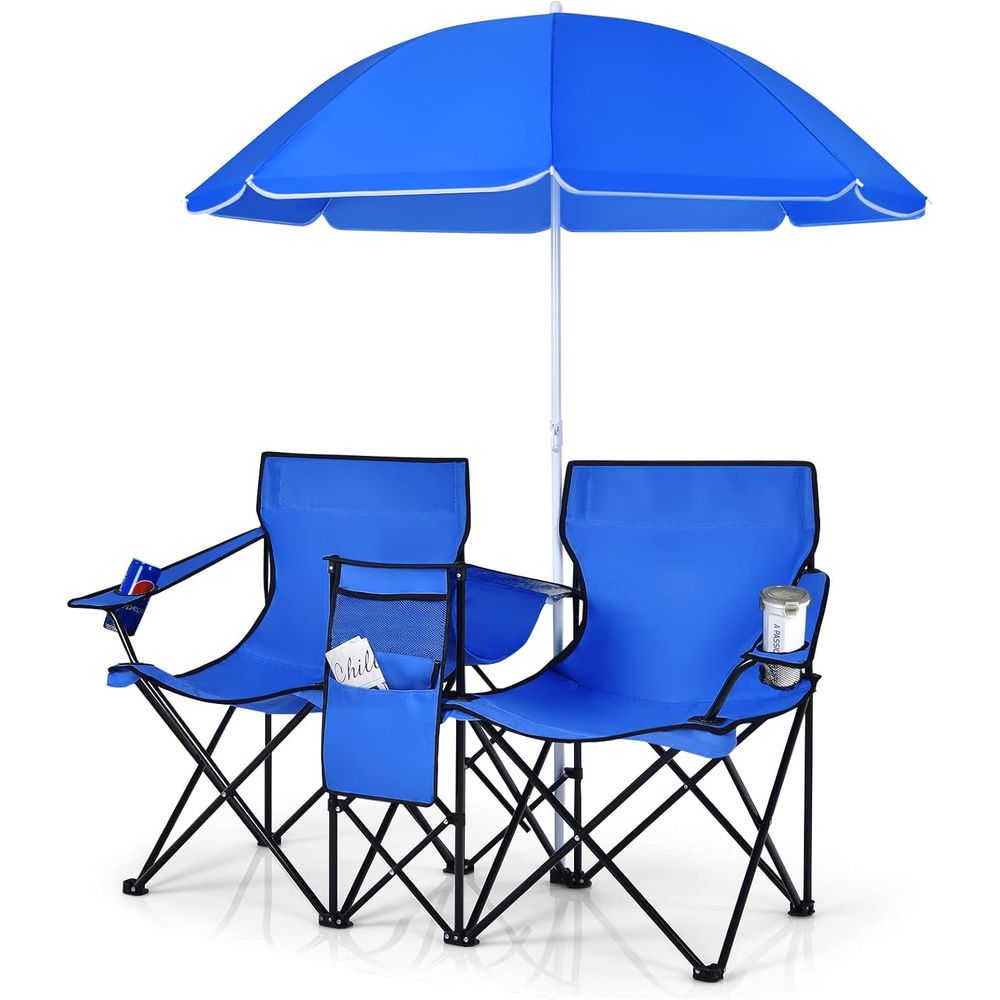 Portable Folding Picnic Chairs - Outdoor Camping Umbrella review and price