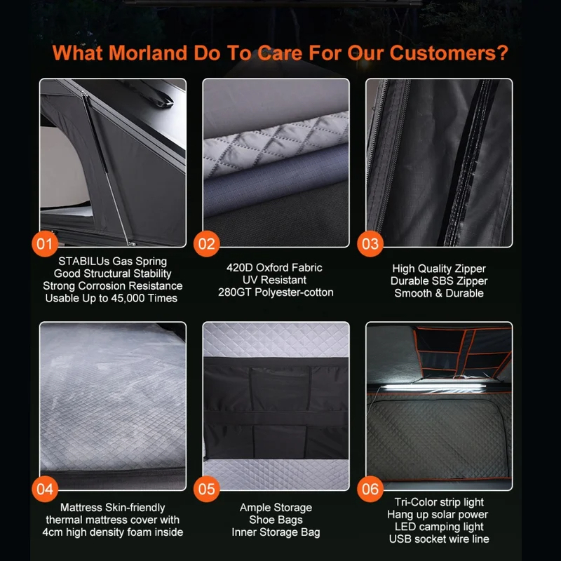 Aluminum 4 Person Rooftop Tent - Outdoor Camping House review and price