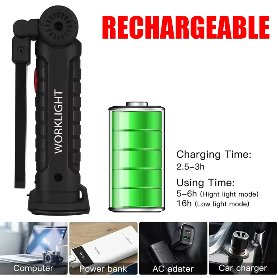New Portable COB LED Flashligh - Outdoor Camping Glamping review and price