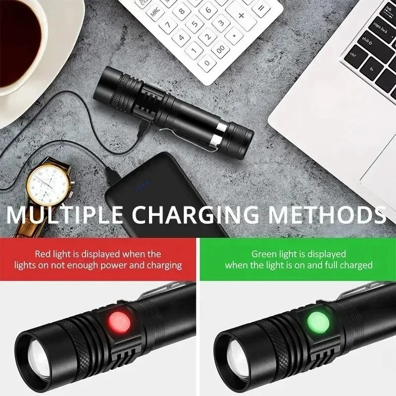 T6 LED Rechargeable Flashlight - Outdoor Camping Glamping review and price