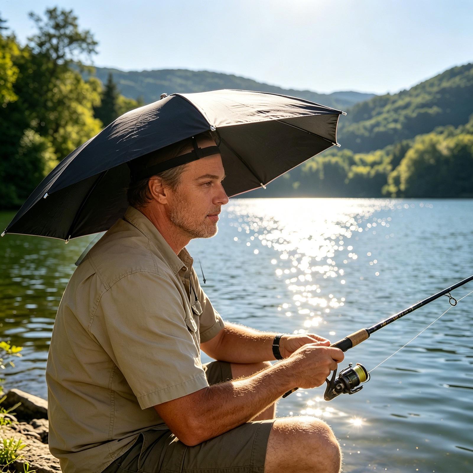 Folding Umbrella Hat Waterproo - Outdoor Camping Umbrella review and price
